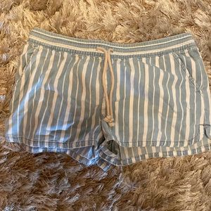 Aerie Striped Shorts with Elastic Waistband, Women’s Size Medium